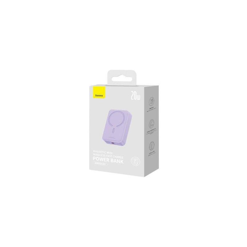 Baseus Magnetic Mini 20000 Mah 20w Magsafe (Fioletowy)