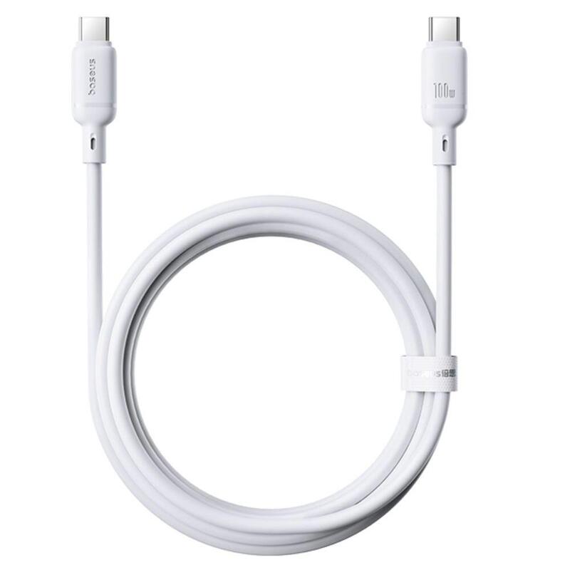 Baseus Silky Series Ladekabel Type-C 100w 2m Cluster Weiss