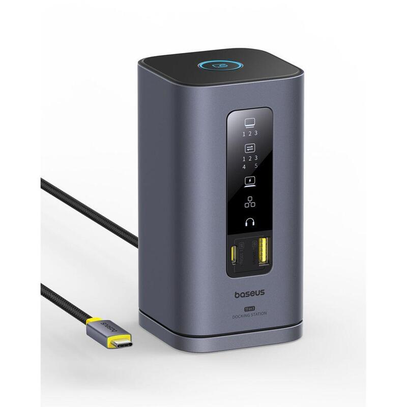 Baseus Spacemate Series 11-In-1 (Mac) Docking Station, Grau