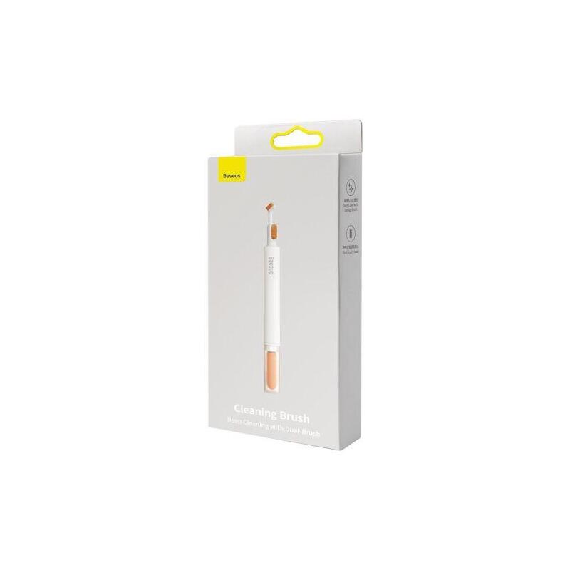 Baseus Tool Headphone Cleaning Brush 3-In-1 Different Tips, White (Ngbs000002)