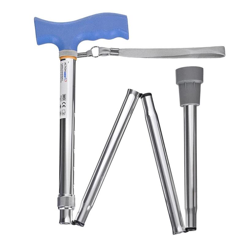 Bastón Plegable Para Discapacitados Actionmed Plateado