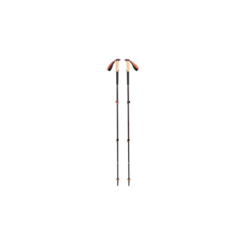 Bastones De Trekking Black Diamond Trail Cork, Equipamiento De Fitness Antracita/Naranja, 1 Par, 100-140 Cm Bd1100656052all1