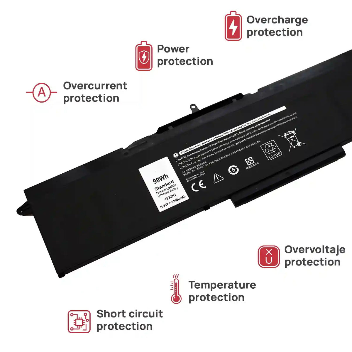 Batería Para Dell Latitude 5501 5511 Precision 3541 3551 1Fxdh