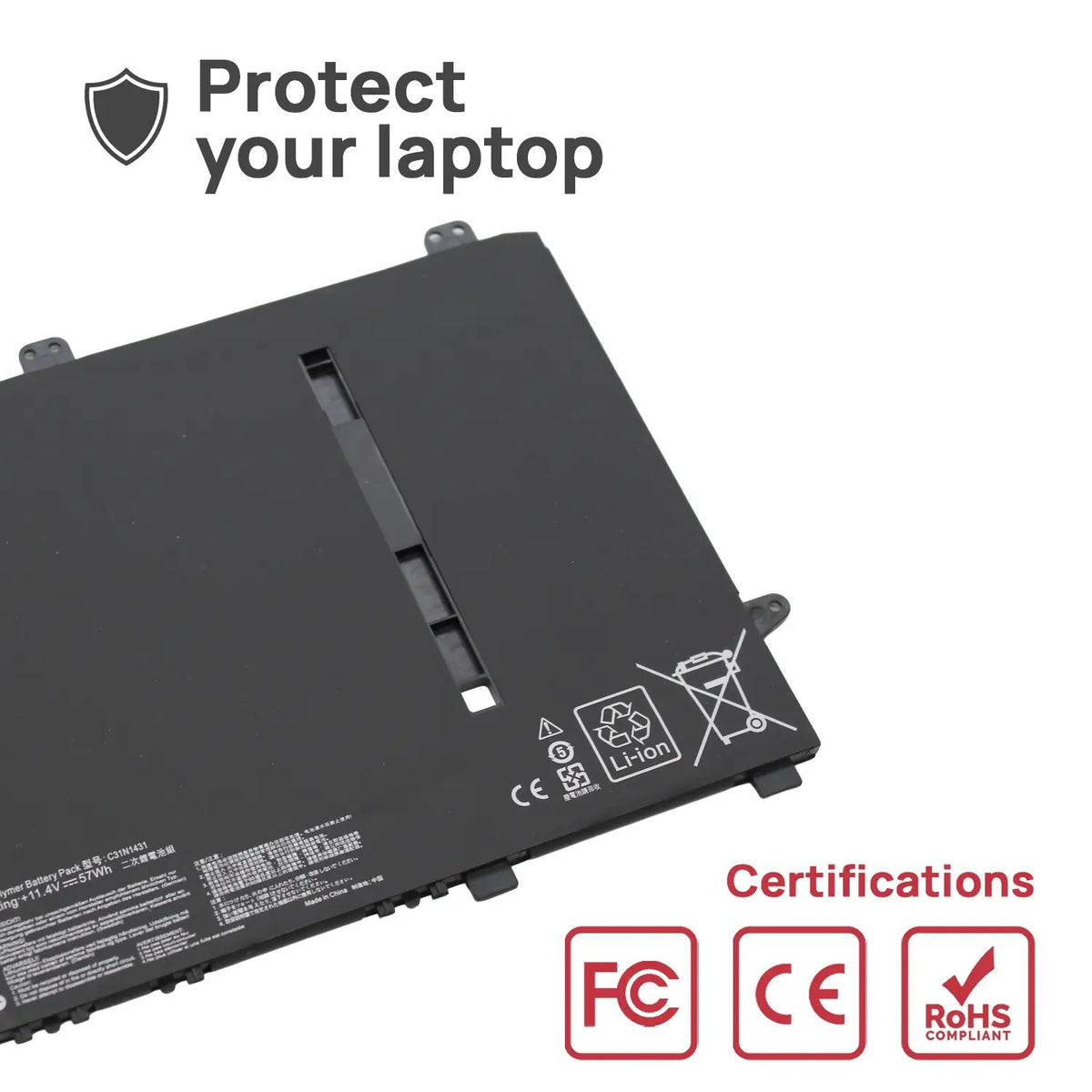 Batería Para Portátil Asus Eee Book E Series E403Sa 11,4V 57Wh C31N1431