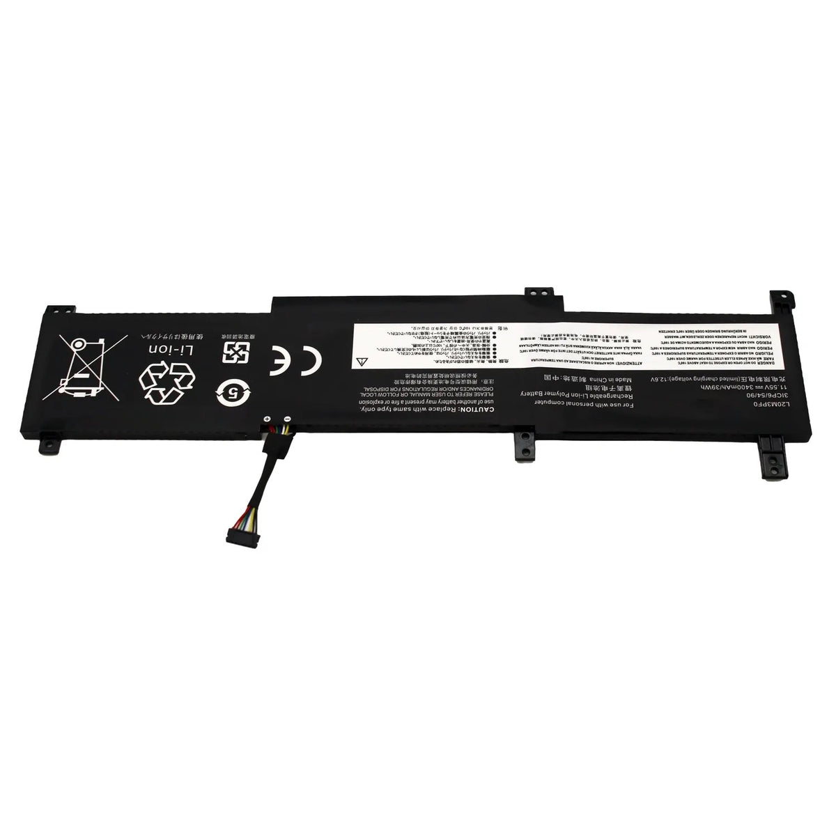 Batería Para Portátil Lenovo Ideapad 3-14Aba7-82Rm0018Tw L20C3Pf0 Type-B 11,1V 3400Mah