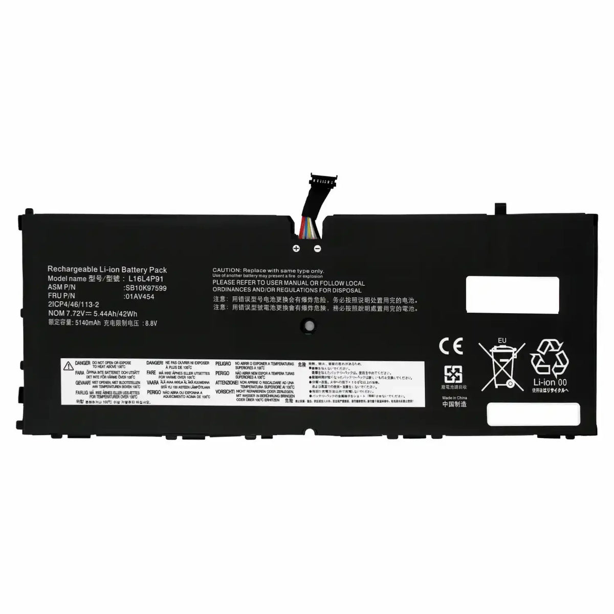 Batería Para Portátil Lenovo Thinkpad X1 Tablet 3Rd Gen L16L4P91