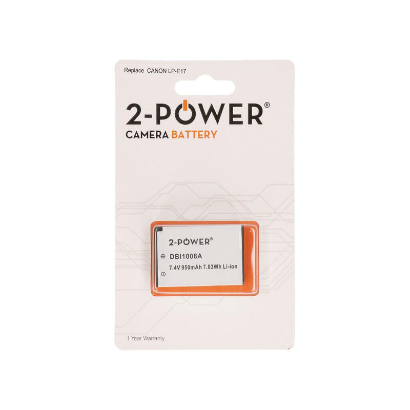 Bateria 2-Power 7.2v 1040mah Not Para Canon Charger Para Canon Lp-E17 (Half De-Coded) Dbi1008a