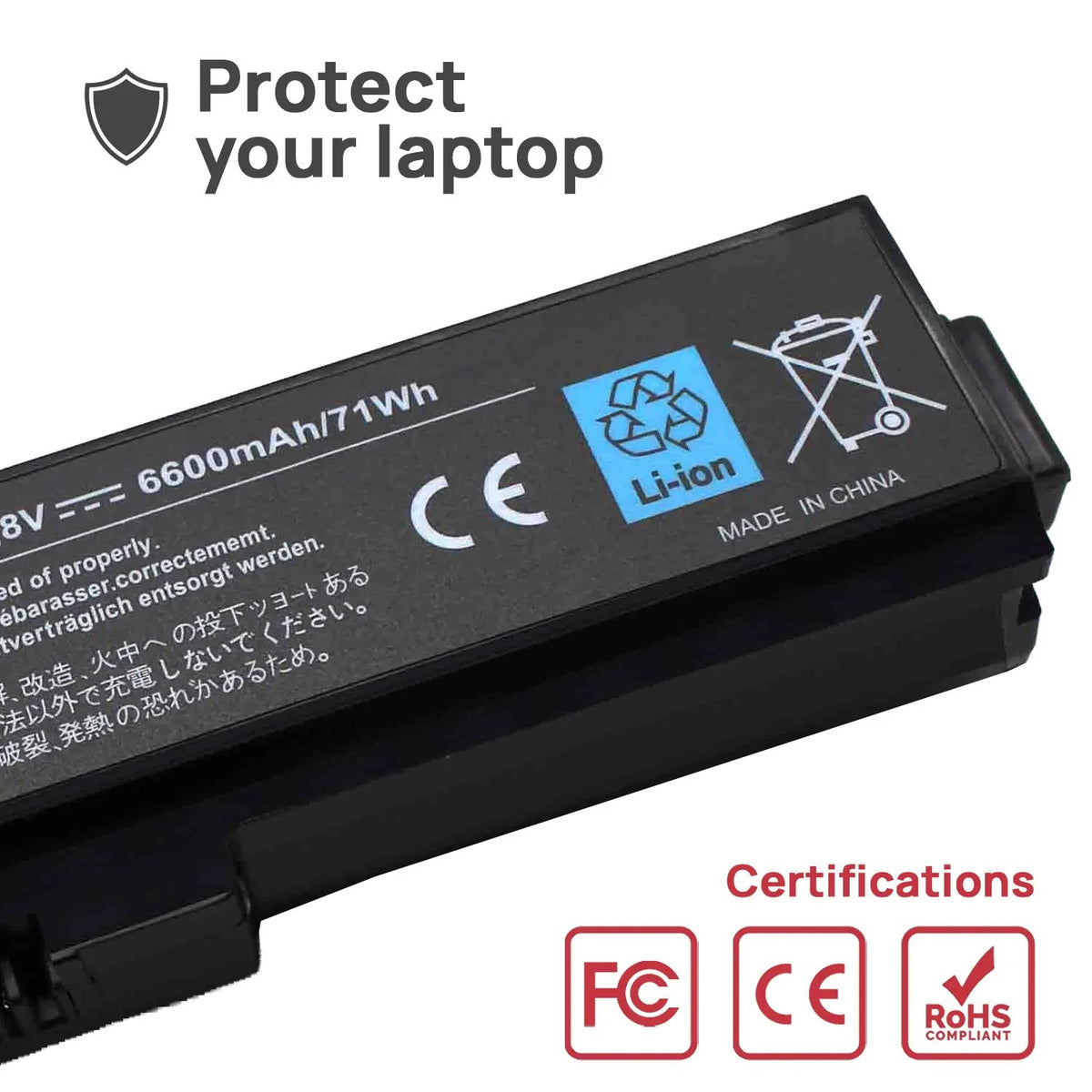 Batería De Alta Capacidad Para Portátil Toshiba L630 L640 L640D L645 L645D L650 Pa3634U Pa3635U Pa3636U