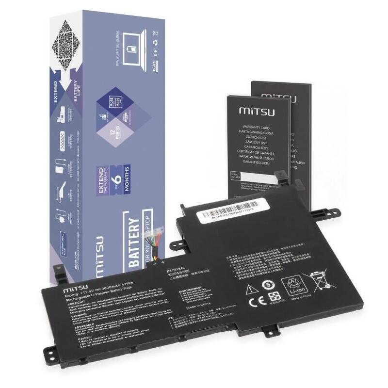 Batería B31n1842 Para Asus Vivobook K513e M513i S513e V531fa X531f 3550 Mah (42 Wh) 11.4v