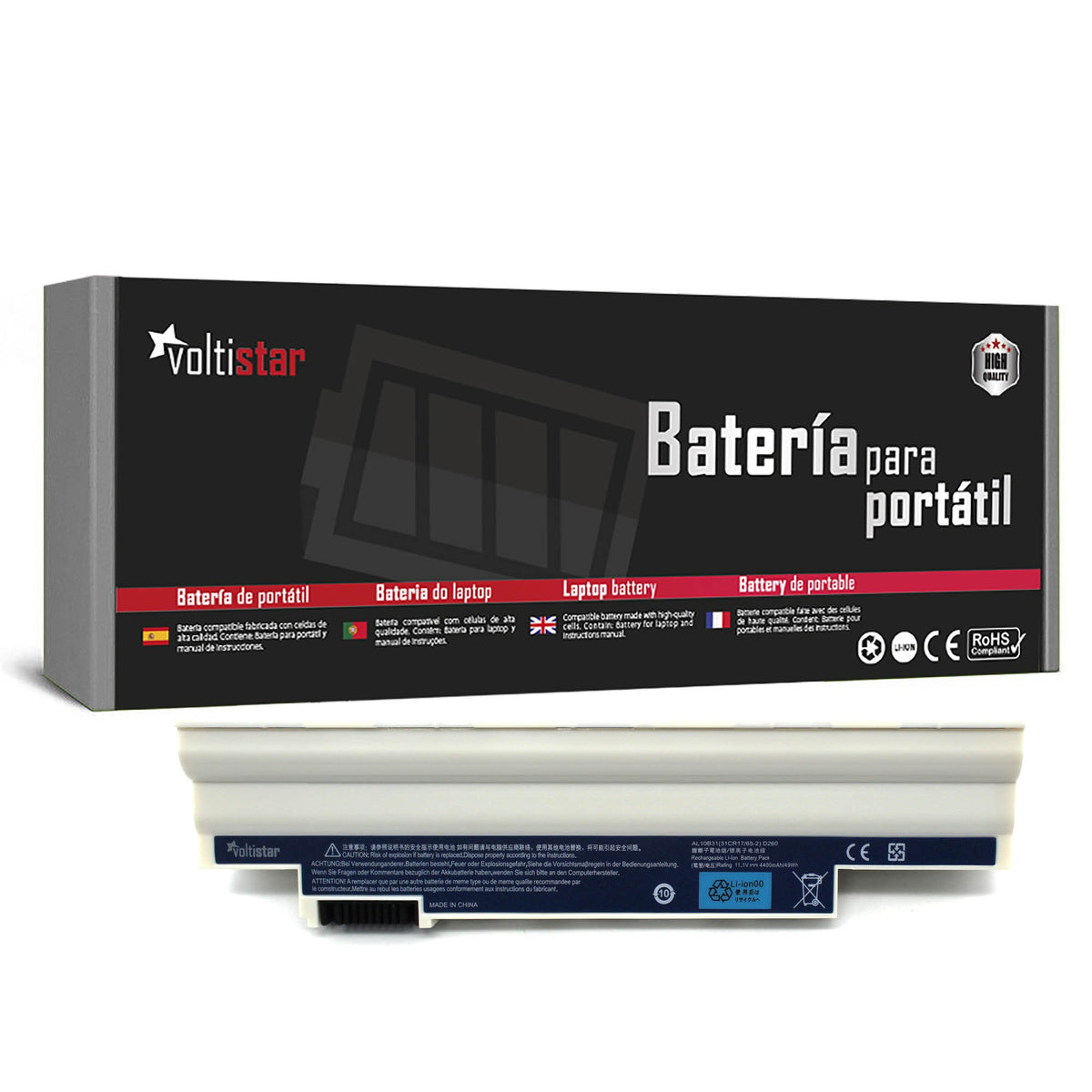 Batería Para Portátil Packard Bell Dot Se Dot Se-21G16Iws Blanca