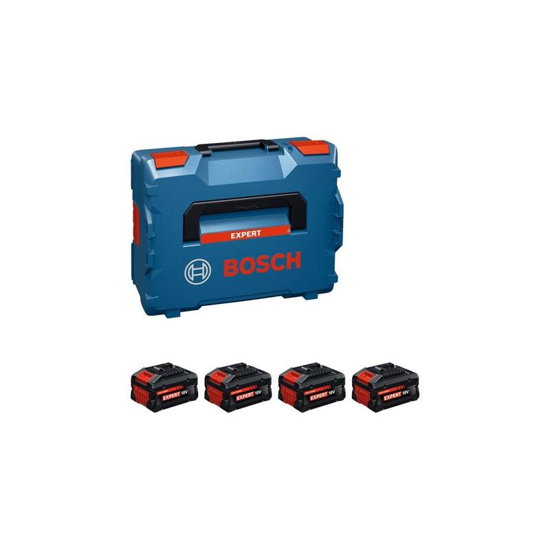 Batería Bosch Professional Expert Exba18v-55, 4 Piezas Negra, L-Boxx, Ampshare Alliance 1600a0373h