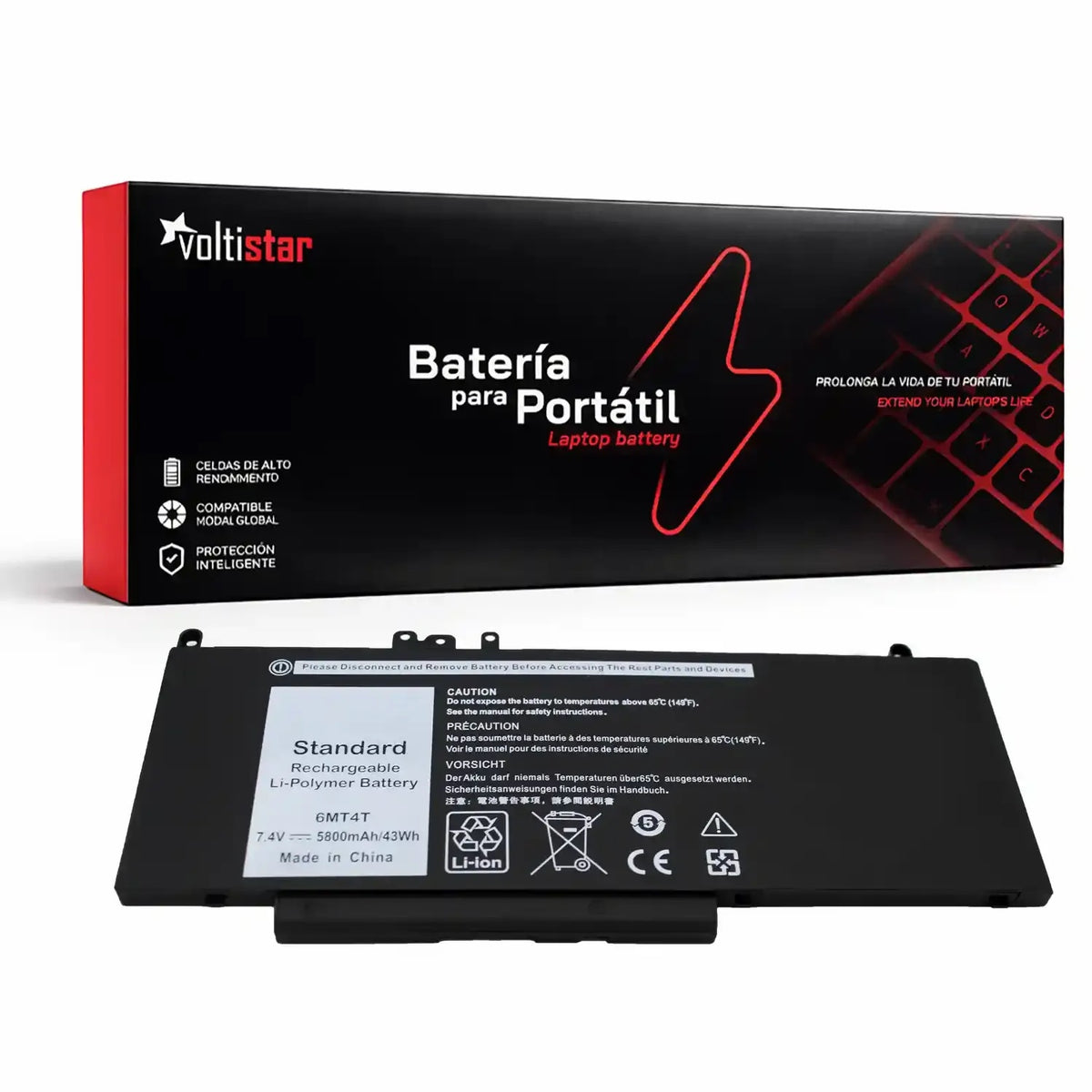Batería Para Portátil Dell Latitude 3160 E5470 E5450 E5550 E5570 R0Tmp
