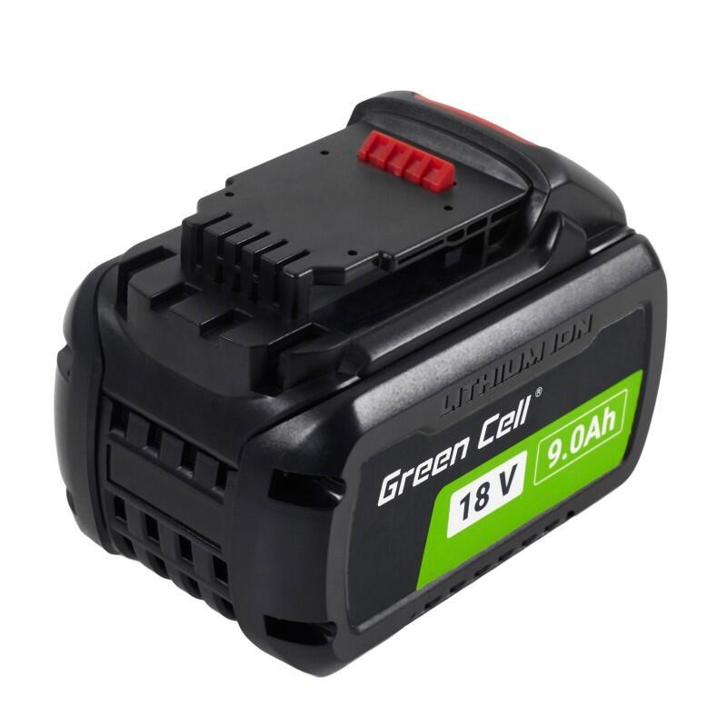 Batería Green Cell 18v 9ah Li-Ion Para Herramientas Eléctricas Dewalt Xr Reemplazo, Eficiente Y Fiable Dcb182 Dcb184, Con Indicador De Carga Led