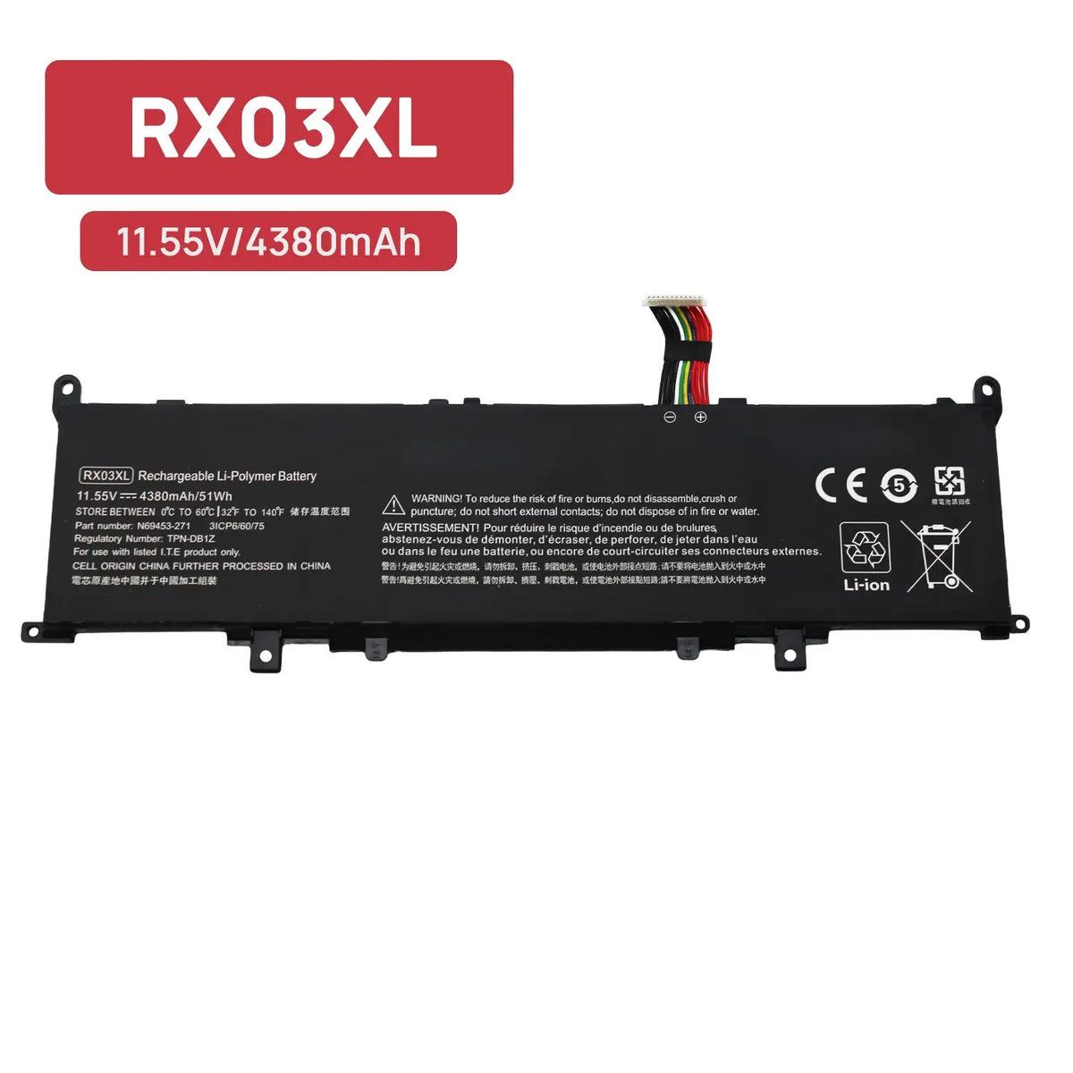 Batería Para Portatil Hp Elitebook 630 640 645 660 G11 | Rx03Xl