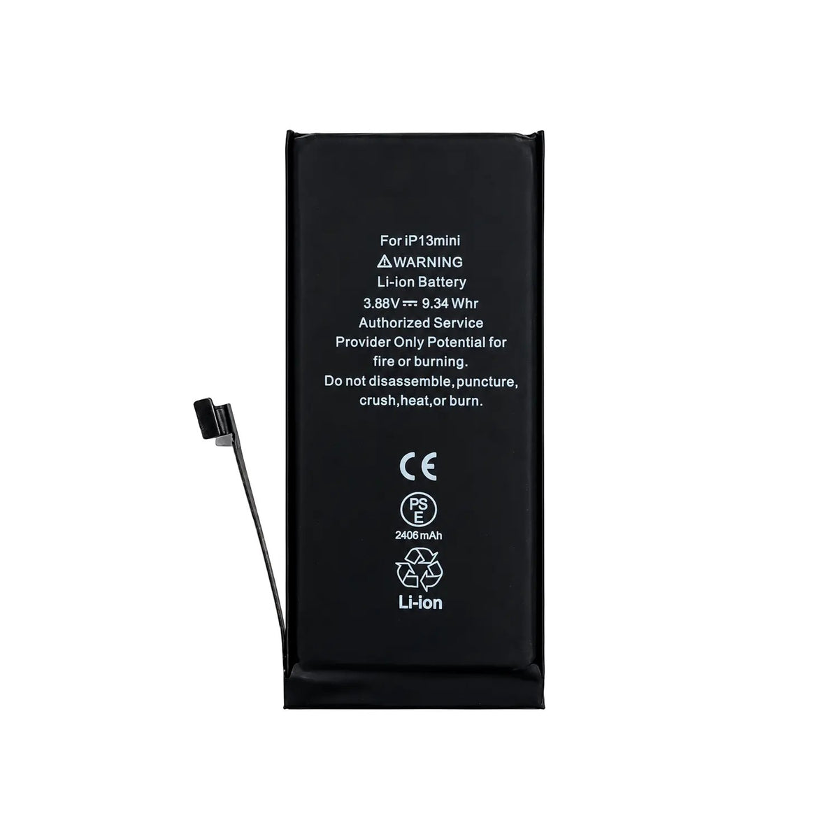 Batería Para Iphone 13 Mini | 2406Mah - Oem | Interna Repuesto | Adhesivo Preinstalado | Con Flex | Alta Capacidad