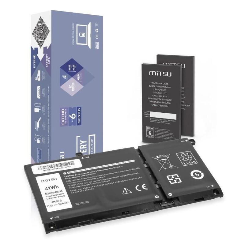 Batería Jk6y6 Para Dell Latitude 3410 3510 Inspiron 5401 5402 5501 5502 5505 3600 Mah (41 Wh) 11.4v