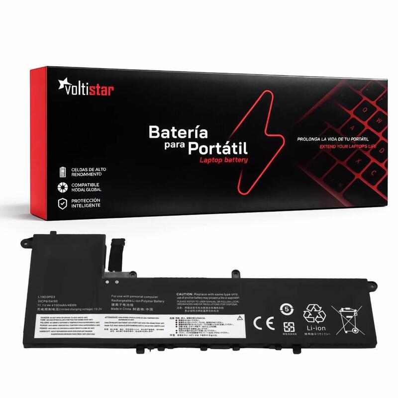 Batería L19d3pd3 Para Portátil Lenovo Ideapad S540 13api S540 13are S540 13iml 11.1v 4100mah