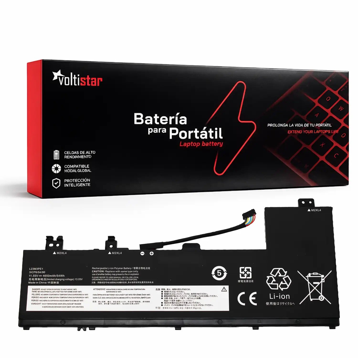 Batería Para Portátil Lenovo Ideapad 5 2-In-1 14Ahp9 14Iru9 16Ahp9 | L23M3Pe1 11.55V