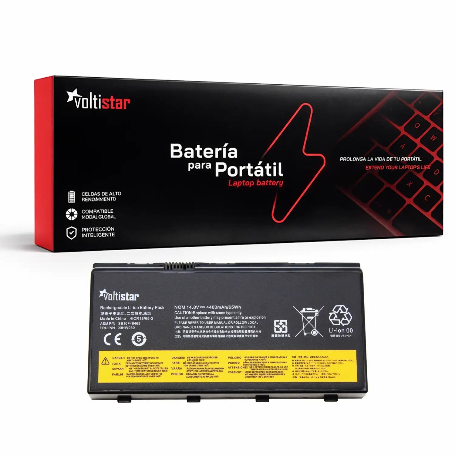 Batería Para Portátil Lenovo Thinkpad P70 P71 | 00Hw030 Sb10F46468 14.8V