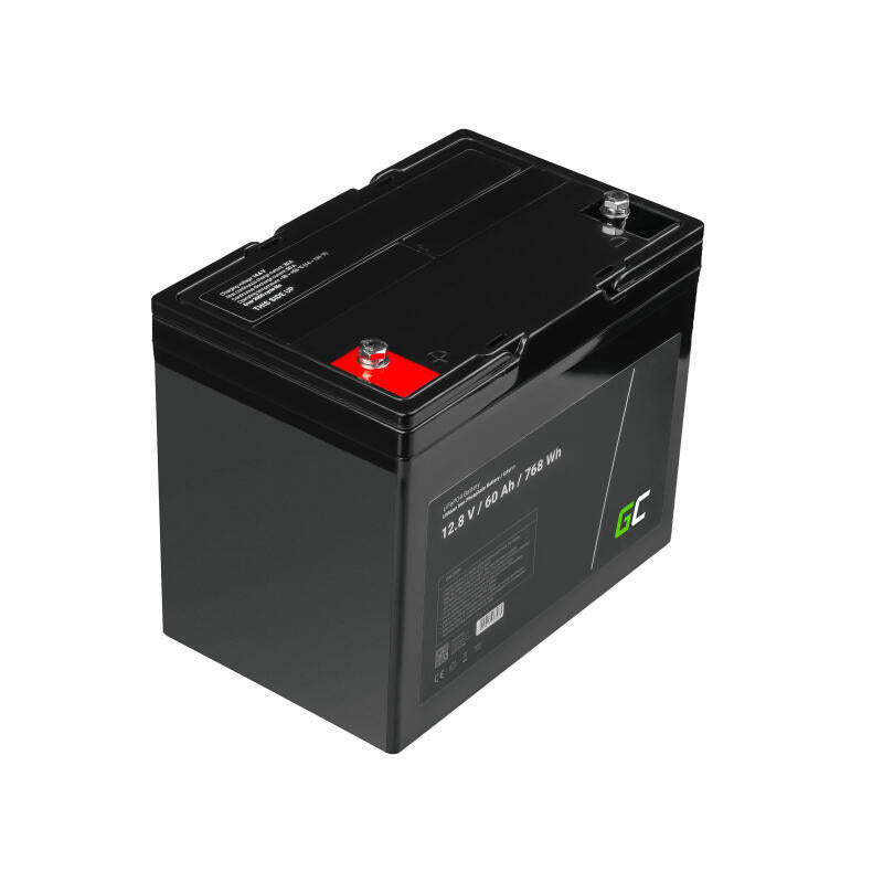 Batería Litio-Hierro-Fosfato Lifepo4 Green Cell 12v 12.8v 60ah Para Sistema Fotovoltaico, Autocaravanas Y Embarcaciones
