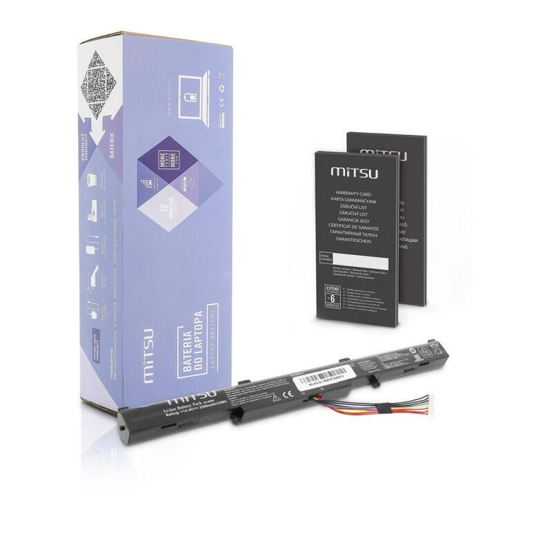 Bateria Mitsu Para Asus Gl752vl, N552vx (2000 Mah)