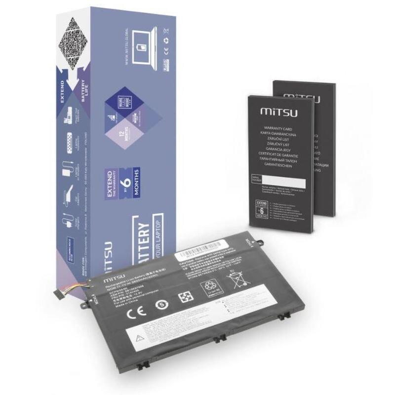 Bateria Mitsu Para Lenovo Bc/Le-E480 3600mah(40wh)11.1v