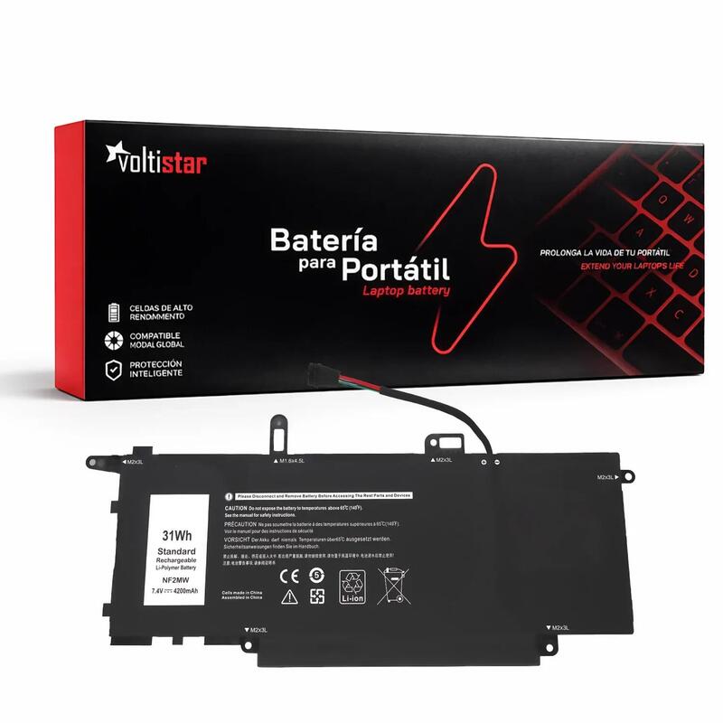 Batería Nf2mw Para Portátil Dell 7.4v 4200mah Inspiron 7400 Latitude 7400 Latitude 9410