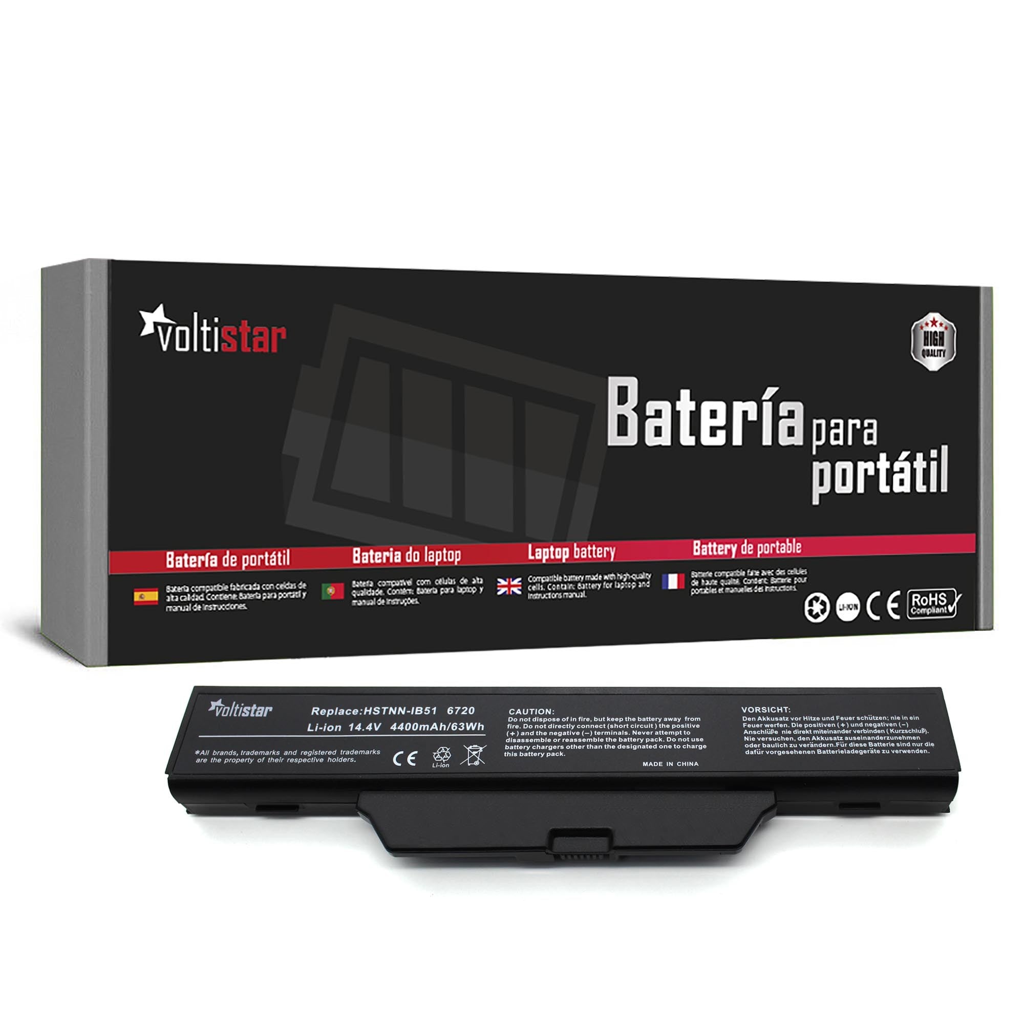Batería Para Portátil Hp Compaq Hstnn-Ib62 Hstnn-Lb51 Hstnn-Ob51