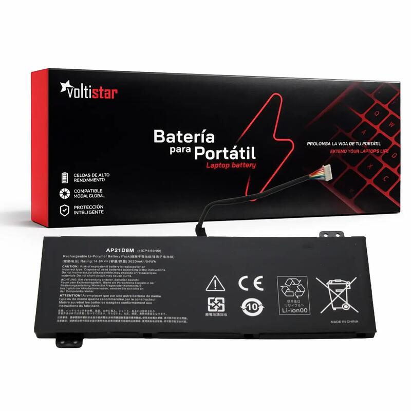 Batería Para Portátil Ap21d8m Acer Nitro5 N22c1 An515 58 56cl An515 58 766r An16 51 V15 Anv15 51 Kt.0040g.015