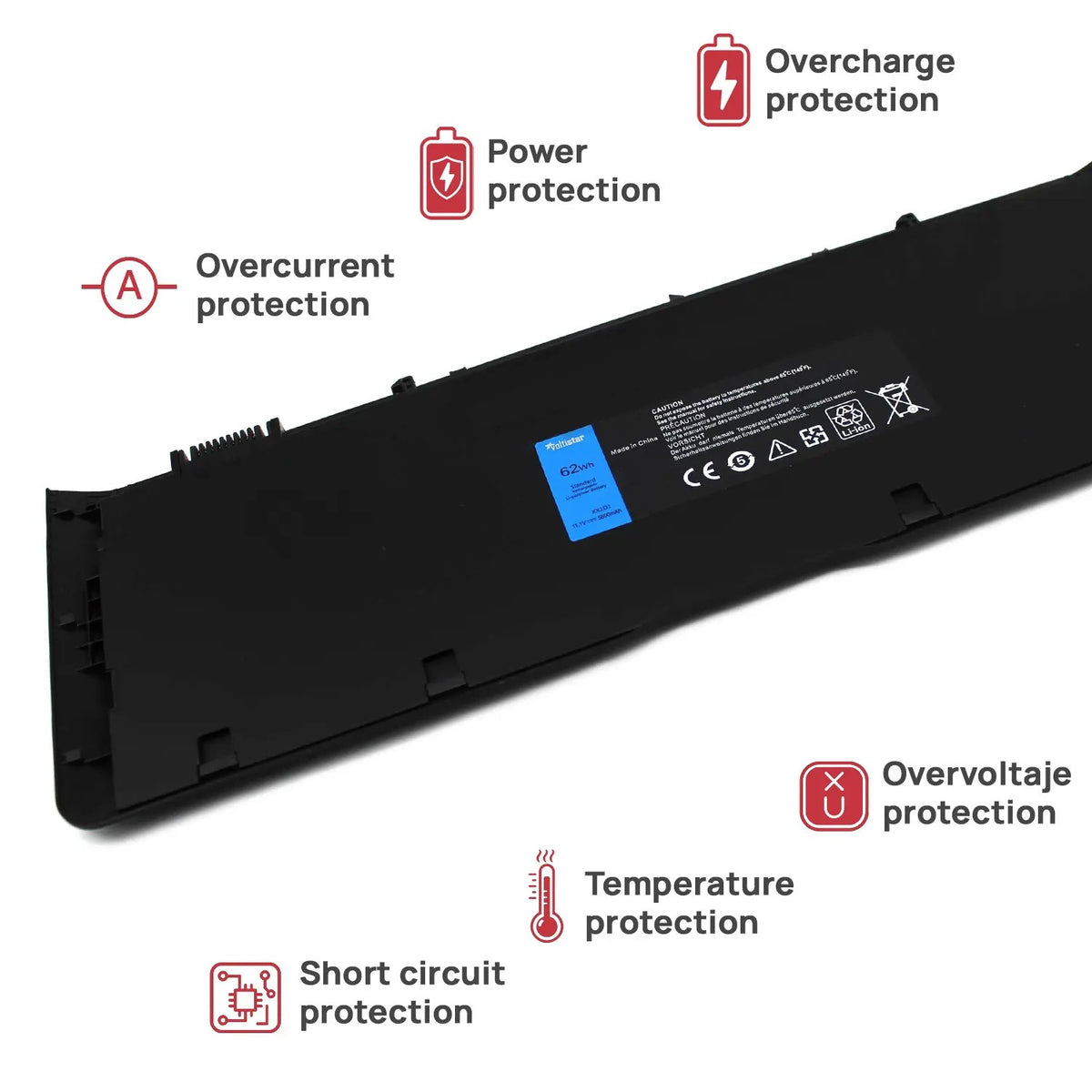 Batería Para Portatil Dell Latitude 6430U 6Fntv 312-1424 312-1425 451-12094