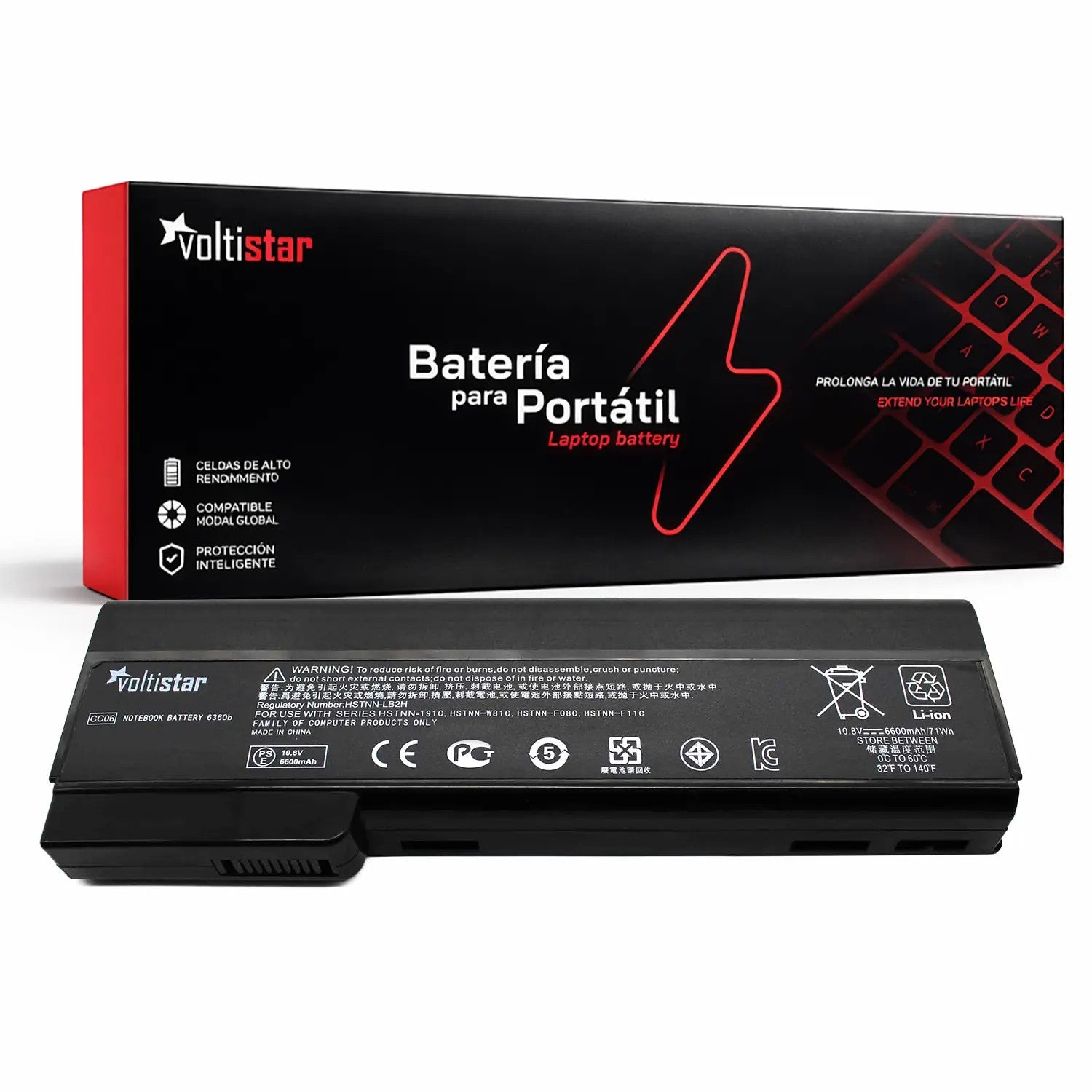 Batería Para Portátil Hp Elitebook 8460W 8460P Probook 6360B 628369-421 628664-001