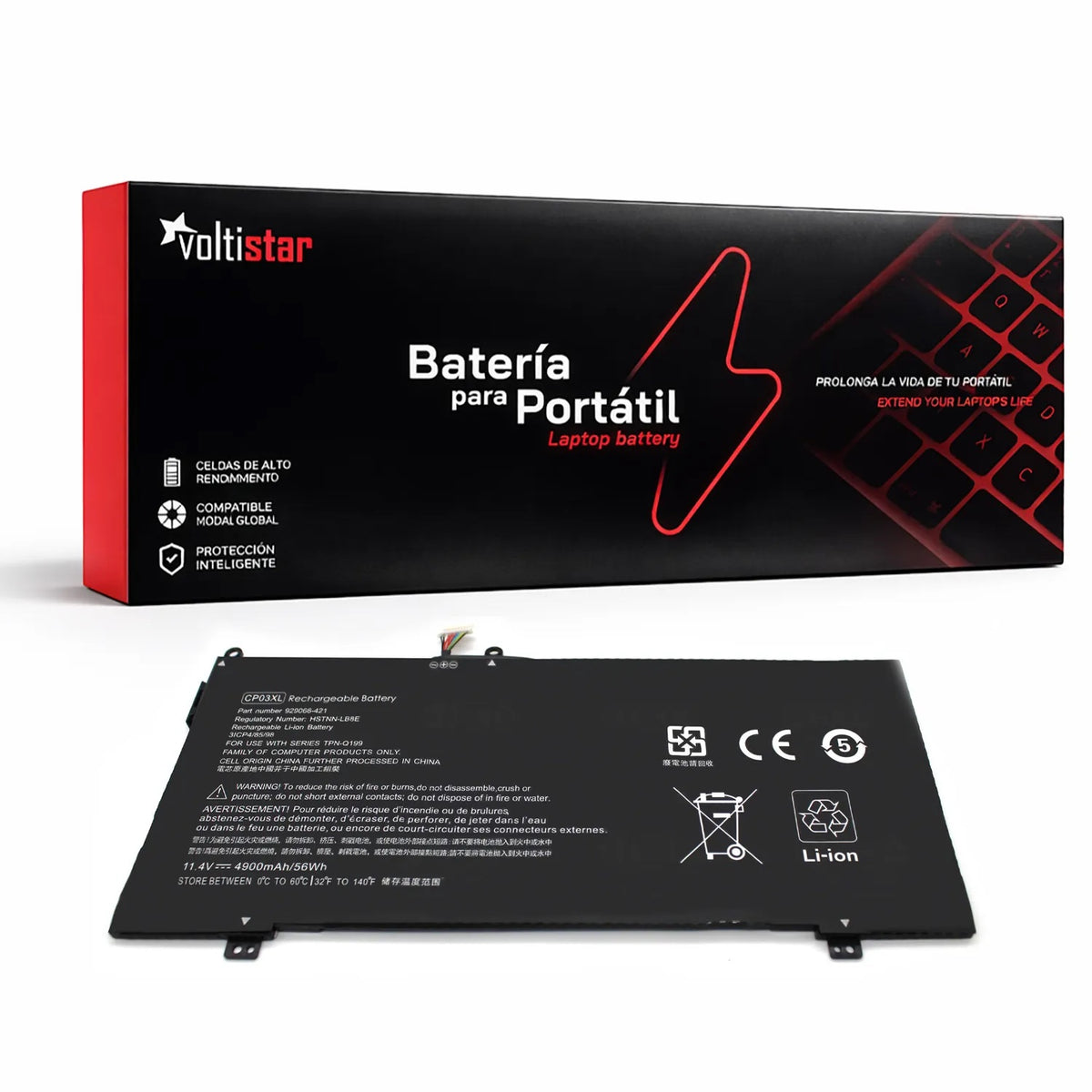 Batería Para Portátil Hp Spectre X360 13 Cp03Xl Cp03060Xl