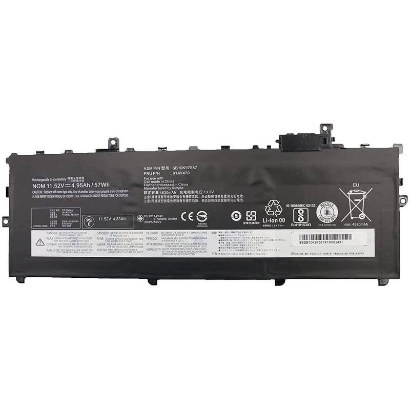 Batería Para Portátil Lenovo Thinkpad X1 Carbon 5th Gen 2017 6th Gen 2018 01av430 01av494
