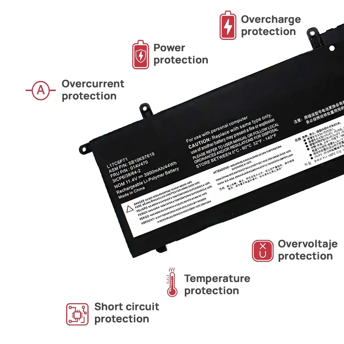 Batería Para Portátil Lenovo Thinkpad X280 Series 01Av470