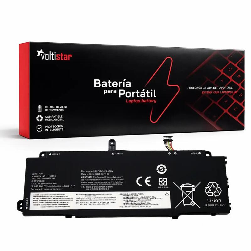 Bateria Para Portatil Thinkpad X13 Yoga G4 L22b4p70 L22c3p74 L22m4p70