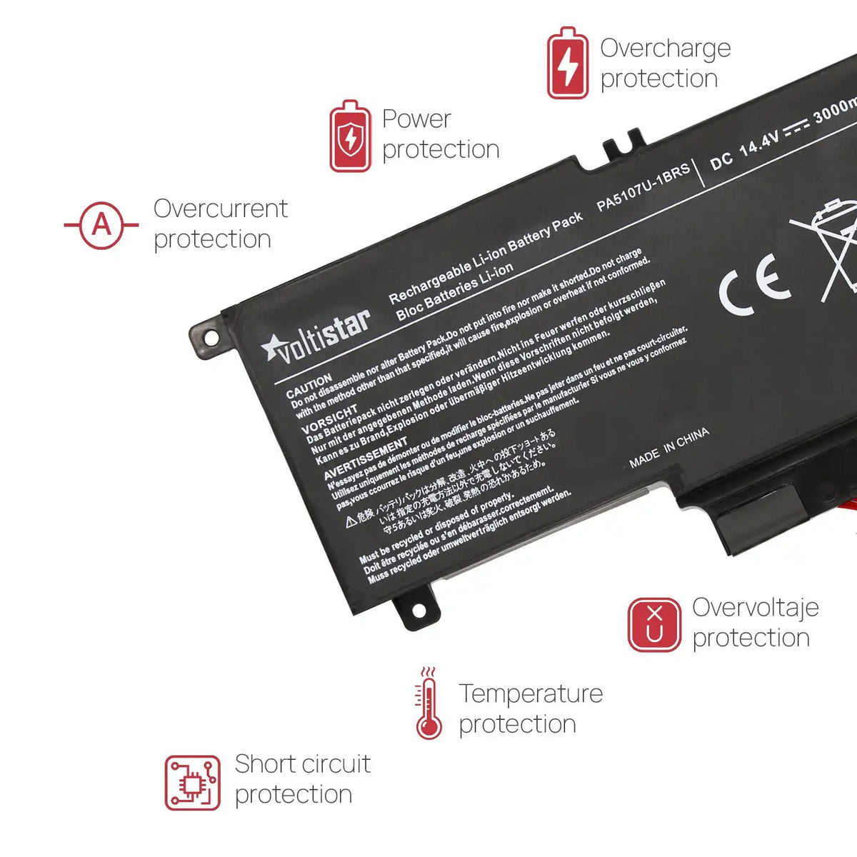 Batería Para Portátil Toshiba Satellite L45 L50 L55 P50 P55 S55 Pa5107U-1Brs P000573230