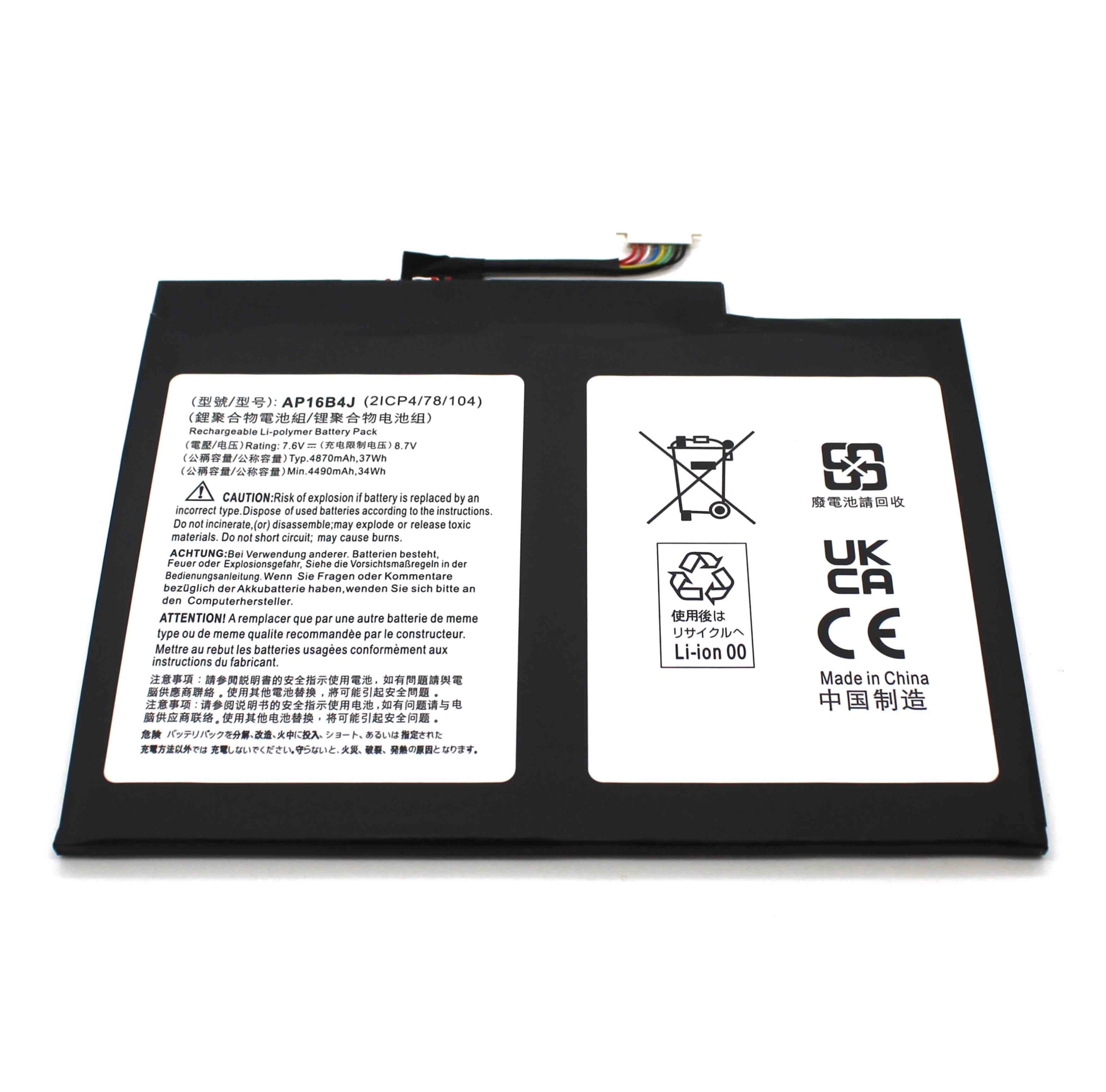 Batería Para Portátil Acer Aspire Switch 5 Sw512-52 Ap16B4J