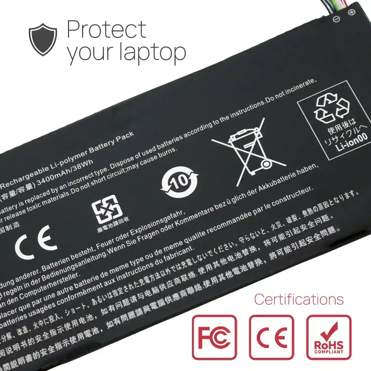 Batería Para Portátil Acer Chromebook 11.6" 11 C720-2848 C720 C720P C740 3Icp5/65/88 Ap13J4K Ap13J3K