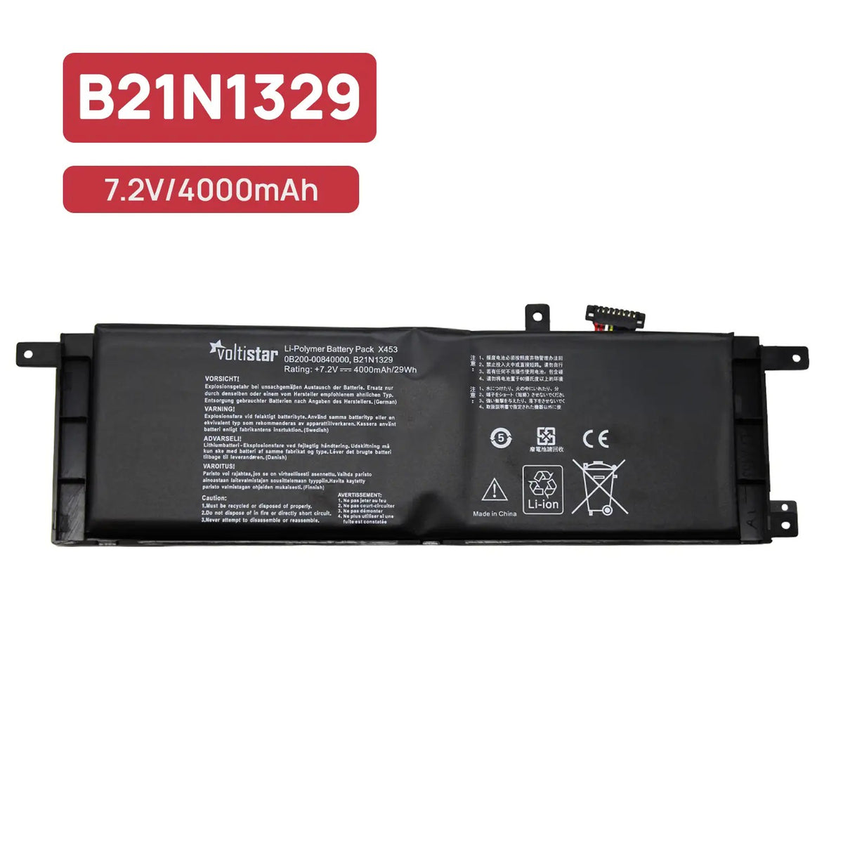 Batería Para Portátil Asus B21N1329 0B200-00840000 D553M F453 F453Ma F553 F553M
