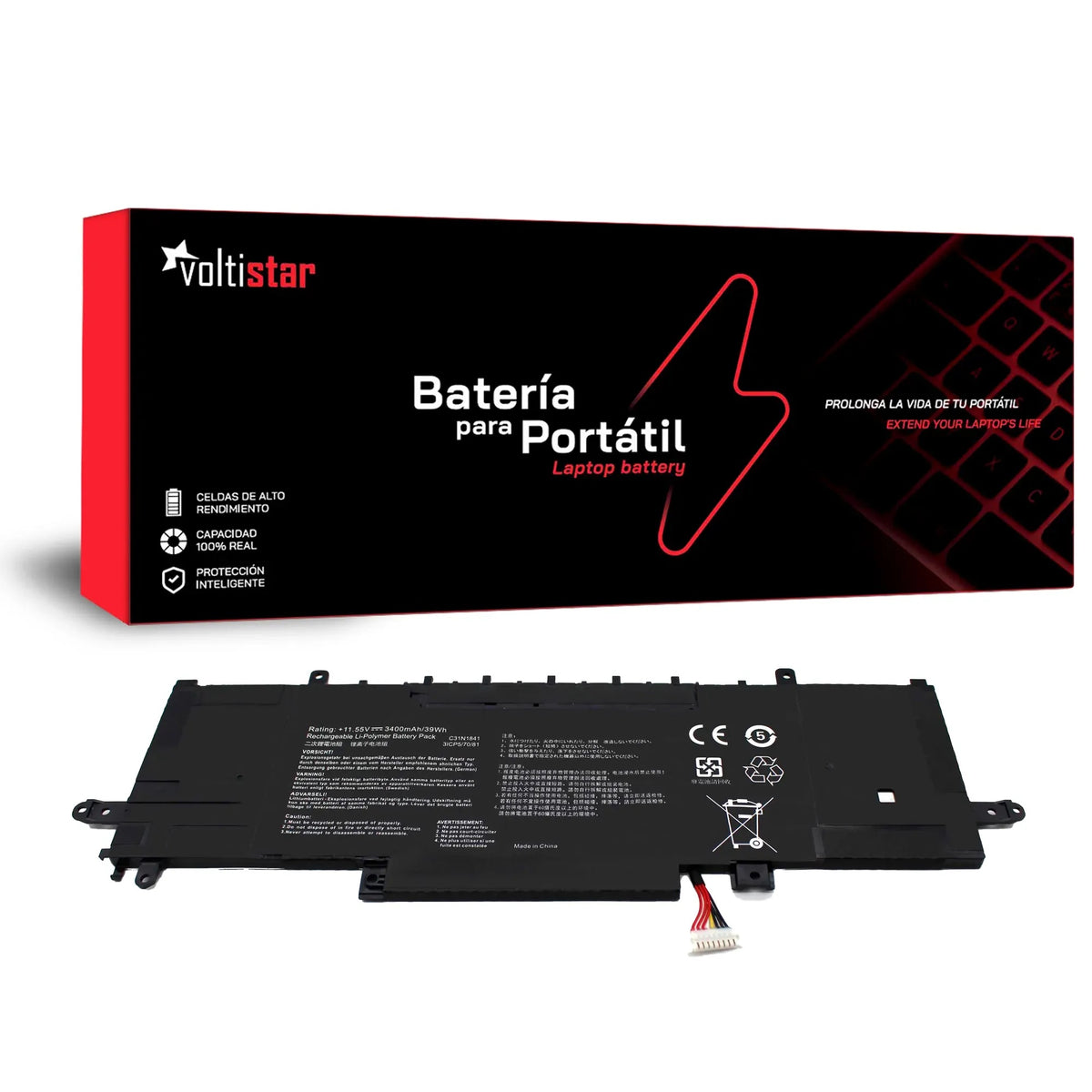 Batería Para Portátil Asus Zenbook Ux334 Ux434 Um433 Um434 Ux334Fa Ux334Fl Ux334Fac C31N1841