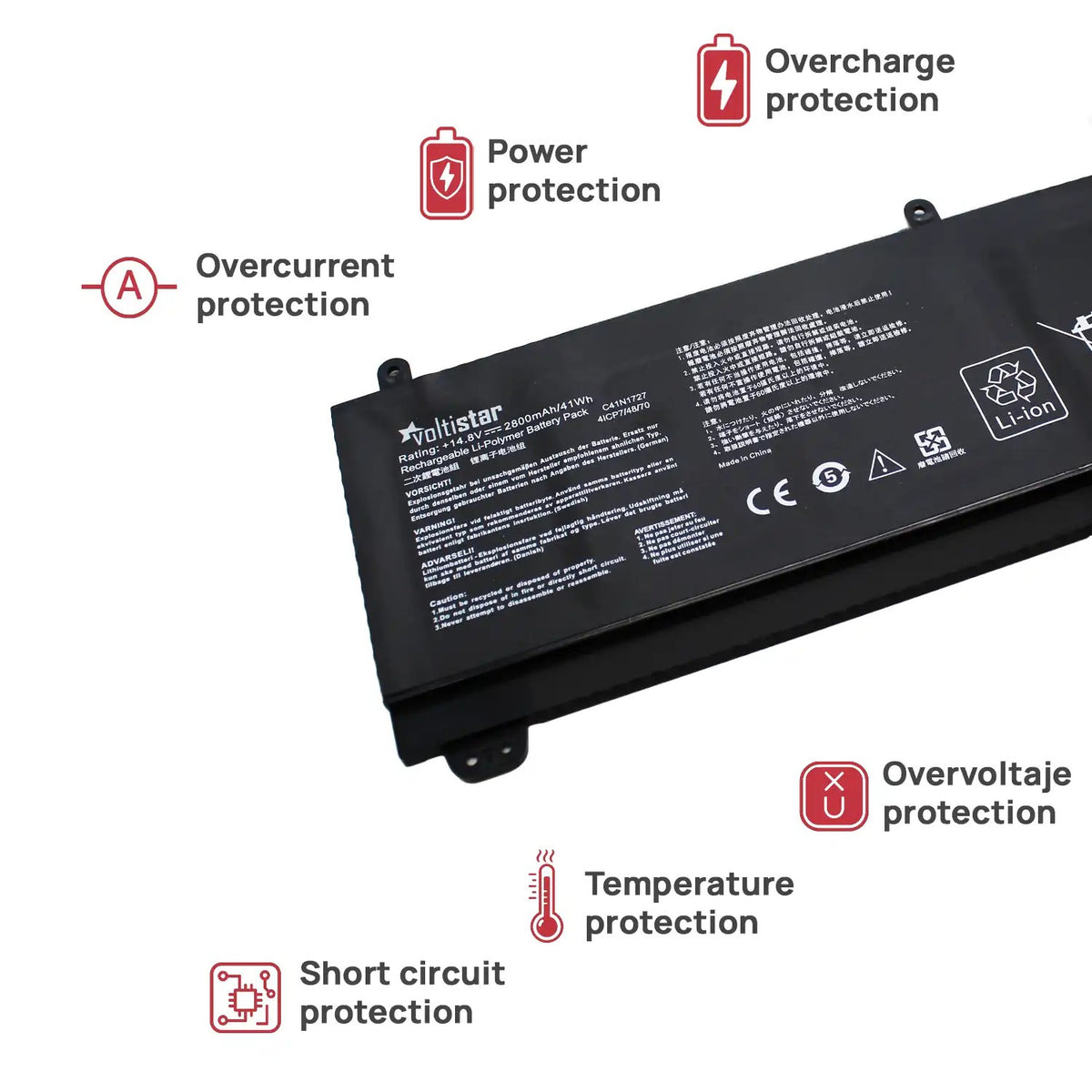 Batería Para Portátil Asus Rog Zephyrus M Gm501 C41N1727Gm