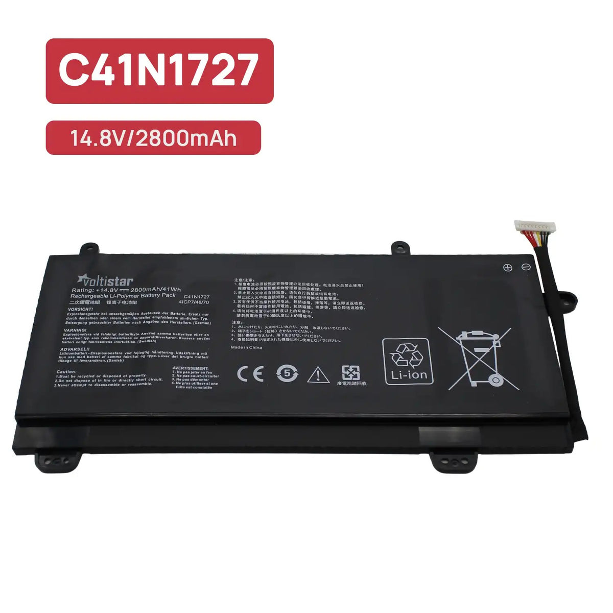 Batería Para Portátil Asus Rog Zephyrus M Gm501 C41N1727Gm