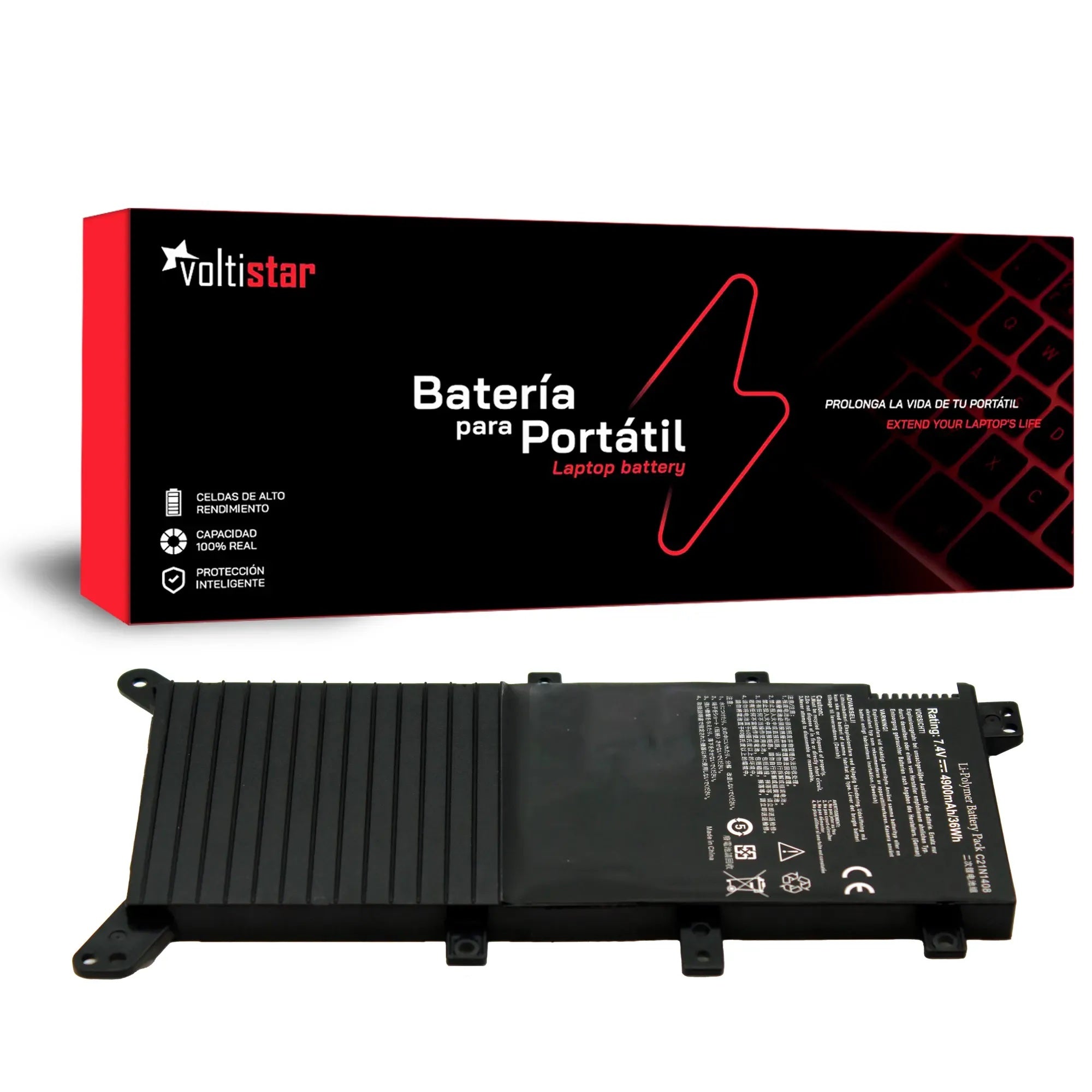 Batería Para Portátil Asus Vivobook 4000 V555L Mx555 C21N1408