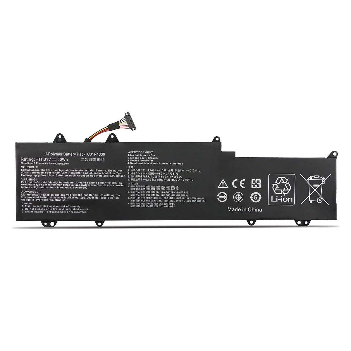 Batería Para Portátil Asus Zenbook Ux32La Ux32La-1A Ux32Ln Ux32Ln-1A C31N1330 C31Po95