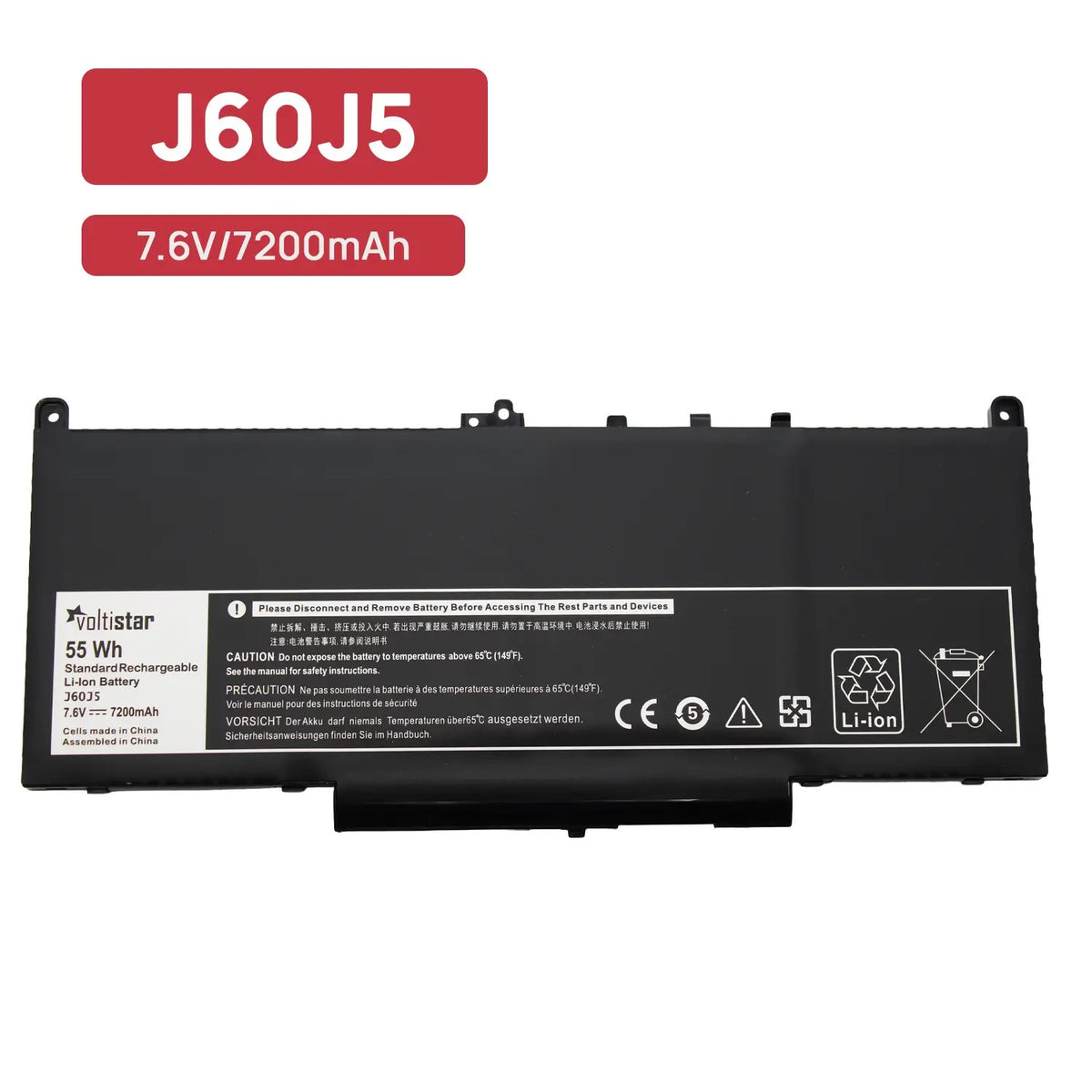 Batería Para Portátil Dell Latitude E7270 E7470 Series J60J5 R1V85 451-Bbsx Mc34Y