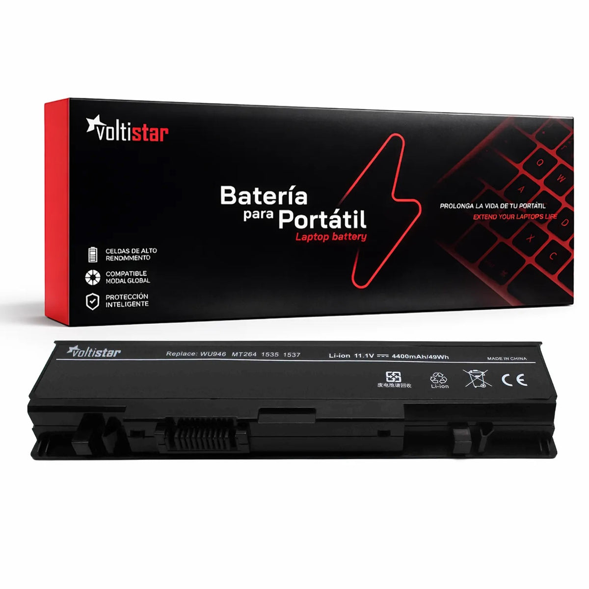 Batería Para Portátil Dell Studio 1535 1536 1537 1555 1557 Wu946