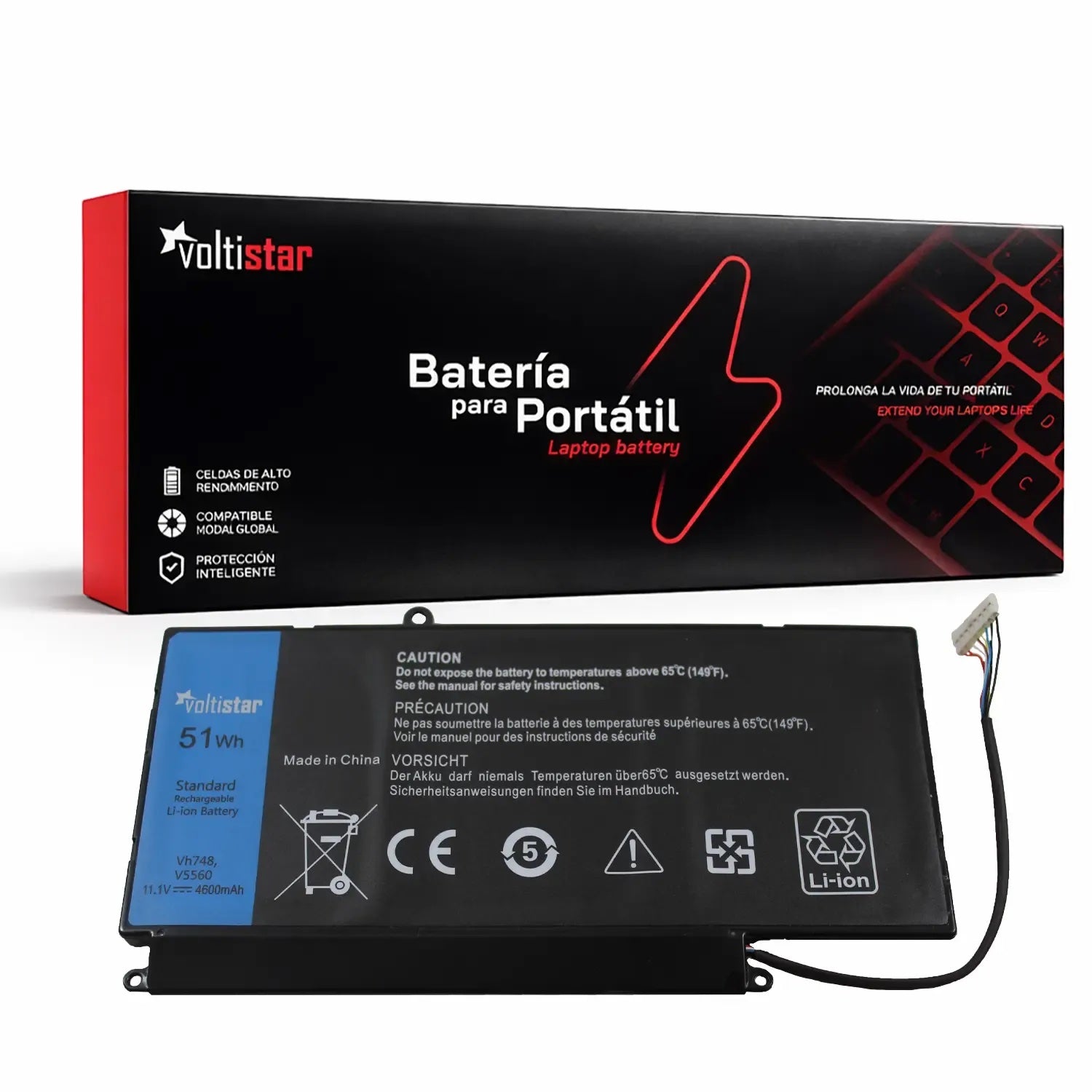 Batería Para Portátil Dell Vostro 5460 5470 5480 5560 V5460 V5470 V5480 V5560 Vh748