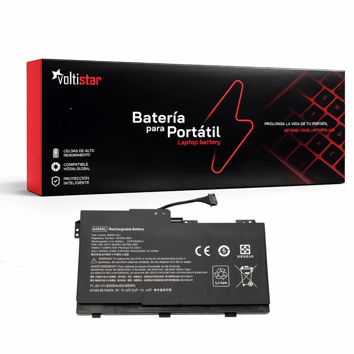Batería Para Portátil Hp 808397-421 Hstnn-C86C Lb6X