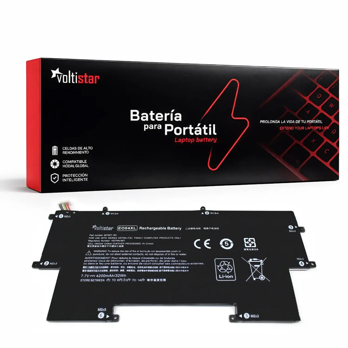 Batería Para Portátil Hp Elitebook Folio G1 Eo04Xl Hstnn-Ib7I E004Xl 827927-1C1