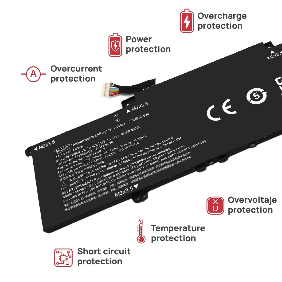 Batería Para Portátil Hp Envy 13-Ay 15-Ed 15-Ee L77034-00 Bn03Xl